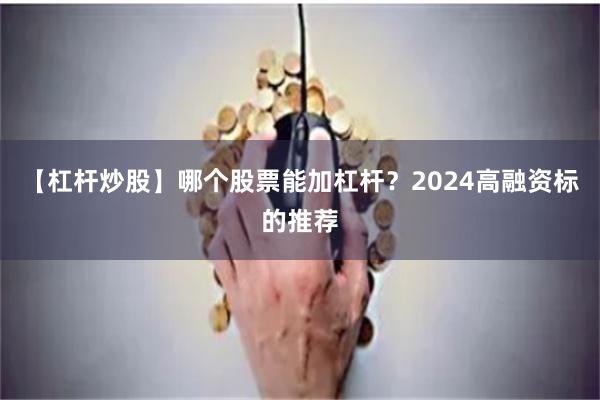 【杠杆炒股】哪个股票能加杠杆？2024高融资标的推荐