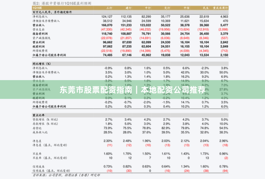 东莞市股票配资指南｜本地配资公司推荐